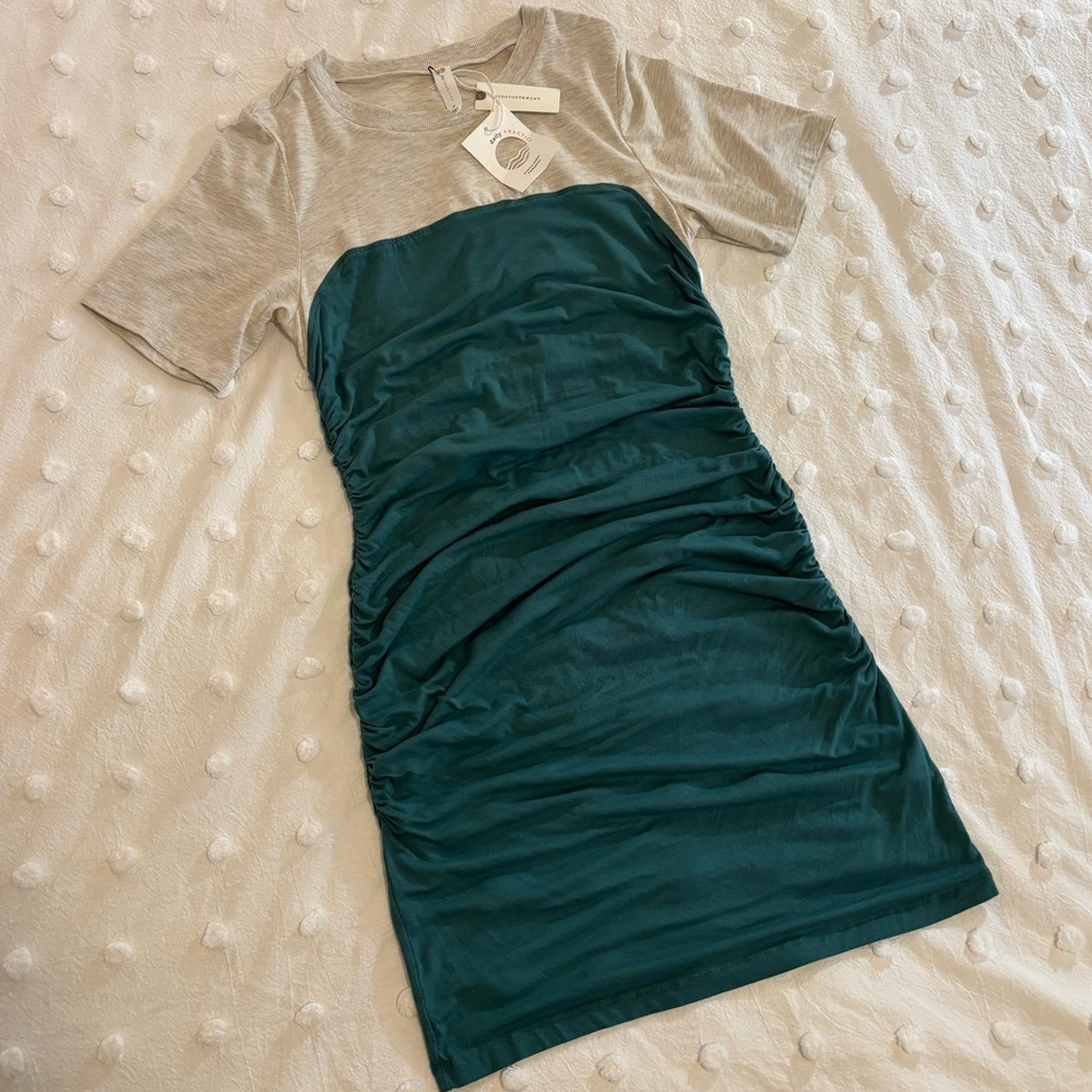 Daily Practice Color Block Jersey T-Shirt Dress | Anthropologie Casual Dress